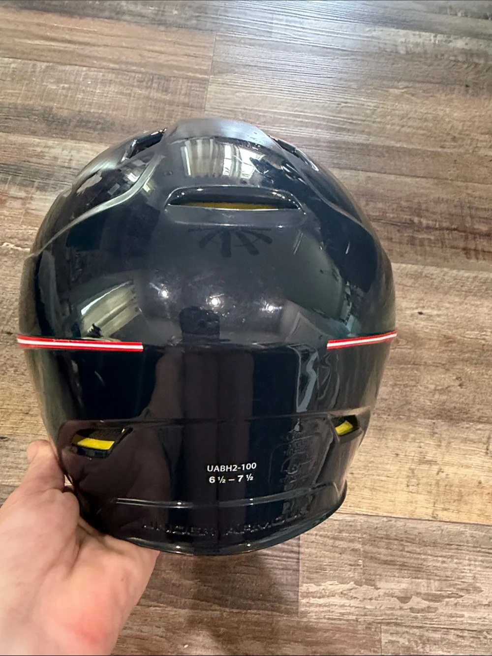 Under Armour Kids Navy Batting Helmet with Star Graphic